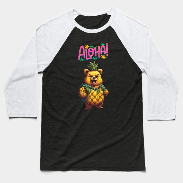 pinapple bear Baseball T-Shirt by dodolanlaku